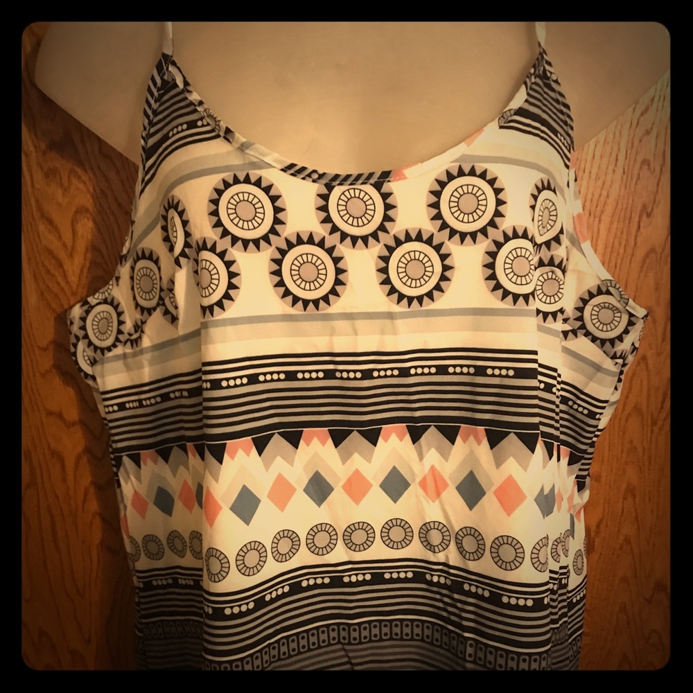 Poly Silk Lightweight Summer Print Tank Top